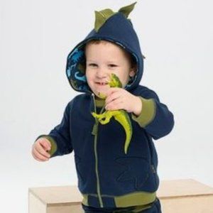 3 piece Le Top dinosaur hoodie outfit (12 months)